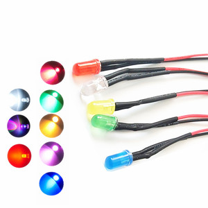 Taidacent LED Circuit Assorted Kit 3V 6V 24V 12V High Brightness Light Emitting Diodes 5ミリメートルLed DiodeとCable - Product Image 1