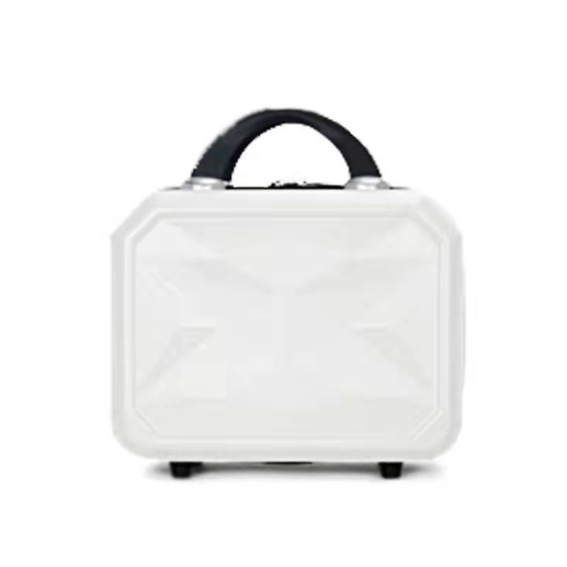 Trousse de maquillage à angle droit style rétro noir et blanc