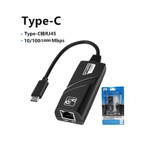 Yüksek kalite USB ve dizüstü bilgisayar ve dizüstü bilgisayar için Ethernet RJ45 LAN 10/100/1000Mbps ağ adaptörüne masaüstü bilgisayar tip C - Product Image 5