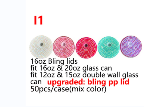 Tapa brillante de PP de 16 oz