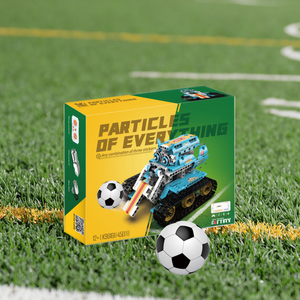 Telecomando Robot calcio 2.4G modalità di programmazione a vapore giroscopio Puzzle mattonelle di plastica fai da te giocattolo con quattro canali