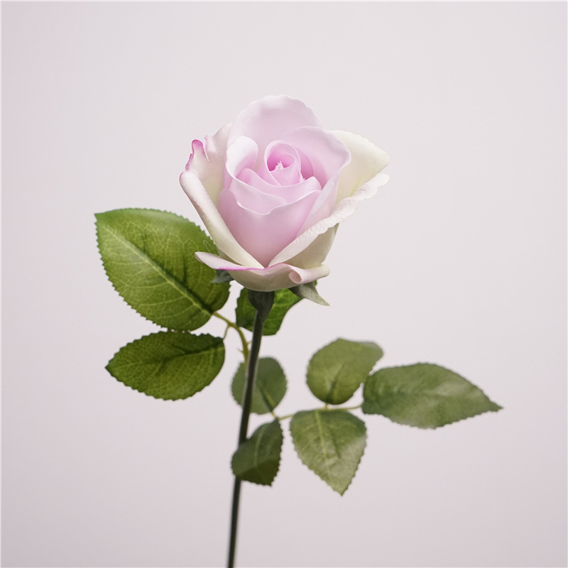 Single sprig kate rose-purple green
