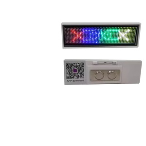 New Arrivals <strong>LED</strong> Badge APP Programmable Lighting <strong>LED</strong> Name Badge Colorful Christmas Display Unisex <strong>LED</strong> Tag - Product Image 1