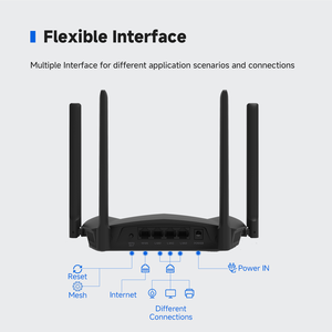 ALTI-LINK ac1200mbps WiFi5 11AC ad alta velocità con crittografia WPA Firewall WAN Port Home Network Router <span class=keywords><strong>Wireless</strong></span> economico