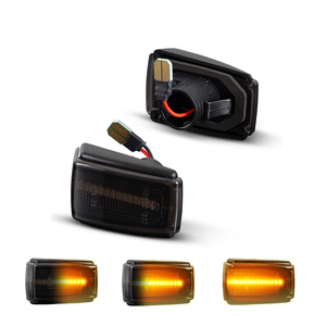 ไฟแสดงสถานะด้านข้าง LED สีดำแบบไดนามิกสำหรับวอลโว่ C70 S40 S71 V40 V70 V70XC สัญญาณไฟเลี้ยวหมายเลข9178885 9190169 - Product Image 5