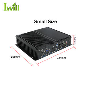 Промышленный безвентиляторный мини-ПК j4125 Процессор встроенный компьютер dual Lan RS232 Linux OS DIN rail pc - Product Image 4