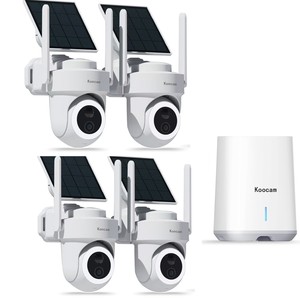 Sistema di telecamere di sicurezza domestica ad energia solare 8MP Kit per telecamere Wireless 4 con tracciamento automatico per uso esterno - Product Image 1