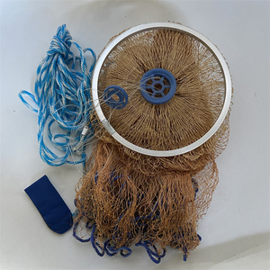 4ft EZ accu-ném chì Sinker 5/8 \ "SQ hoàn toàn mở hạ cánh cá Net dây rút multifilament tay ném đúc Net Đôi Nút - Product Image 6