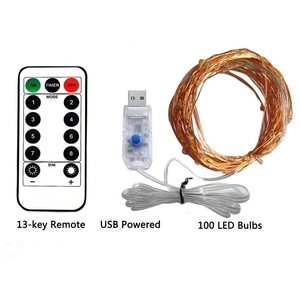 Festive outdoor kupfer string licht 10m 20m fernbedienung timing batterie USB garten licht für party Christmas dekoration - Product Image 2