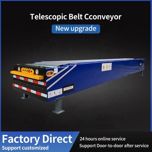 Equipo de descarga de contenedores, cinta transportadora portátil telescópica, personalizada, OEM, 3, 4, 5 secciones - Product Image 2