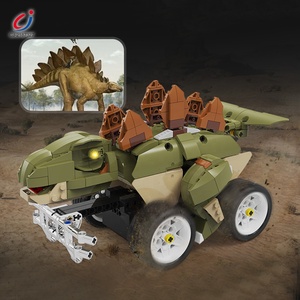Chengji Kinder Intelligente RC-Programmierung Stegosaurus Diy Montage Block Dinosaurier Fern gesteuertes Auto - Product Image 3