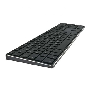 Teclado USB delgado de modo dual inalámbrico Bluetooth con teclado numérico Compatible con iMac Mac PC Laptop Tablet Computer Windows - Product Image 4