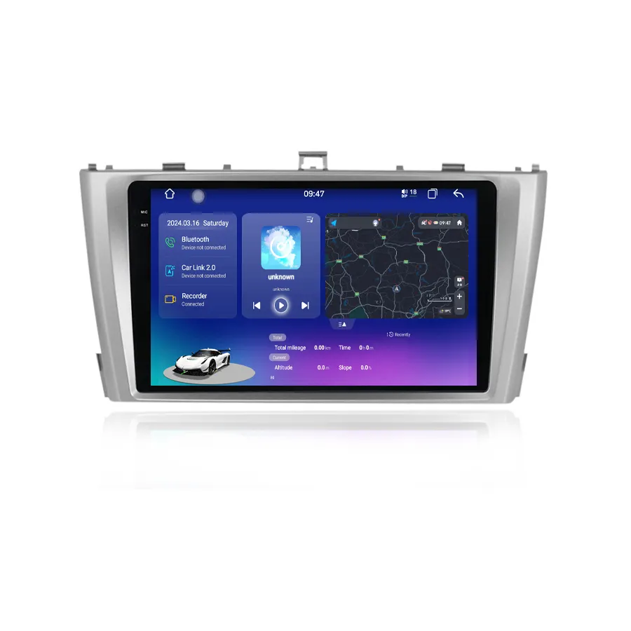Reproductor de coche Android con pantalla 2K para Toyota Avensis 2008-2015 Radio de coche Bt 4G Lte Gps SISTEMA DE Audio de coche Wifi Carplay Ahd