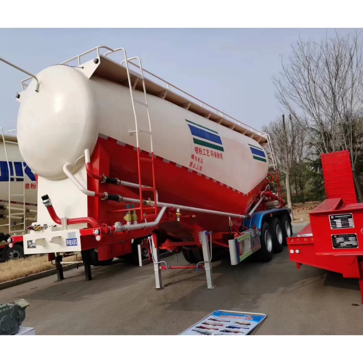 China Ccq Fabriek Directe Verkoop Olietanker Truck 40T 60T 3 As Tanker Tank Oplegger Voor Verkoop Aanhangwagens