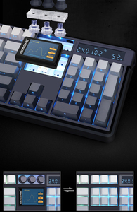 SKYLOONG GK104 PRO Quantum Mech Wayne Theme Teclado mecánico con pantalla de 2,0 pulgadas y función de calculadora Teclado - Product Image 5