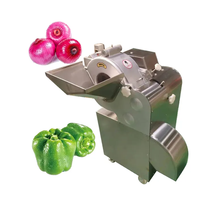 Machine à découper les carottes automatique Machine à couper les cubes d'oignons Machine à découper les pommes de terre et les poivrons
