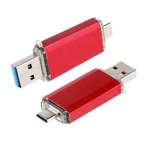 流行的金属USB C双头Type-c闪存驱动器2.0 3.0兼容平板手机和电脑Pendrive - Product Image 1