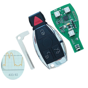 Araç 3 + 1 düğme akıllı anahtar (433 Mhz/BGA/NEC) Mercedes Benz için anahtarsız giriş için araba anahtarı aksesuarları yükseltme - Product Image 1