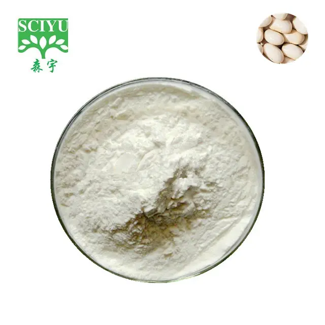 Fourniture d'extrait de haricot blanc Extrait de haricot blanc 2% Phaseolin extrait de plante de haricot blanc pur