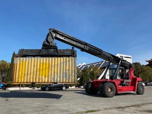45ton Máy <span class=keywords><strong>container</strong></span> đạt <span class=keywords><strong>Stacker</strong></span> hiệu suất cao <span class=keywords><strong>kalmar</strong></span> drf450 với <span class=keywords><strong>container</strong></span> spreaders và kính thiên văn spreaders - Product Image 4