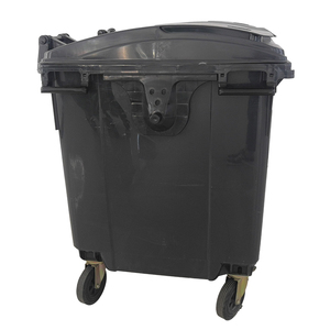 Endüstriyel büyük <span class=keywords><strong>1100</strong></span> litre hareketli açık çöp kutusu pedalı ile