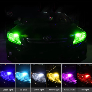 หลอดไฟ LED 5W สำหรับดัดแปลงรถยนต์แรงดันไฟฟ้า12V หลอดไฟเลี้ยว W5W T10 18SMD ใหม่ - Product Image 5