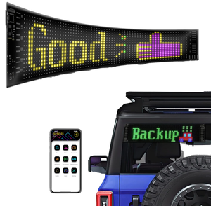 Bluetooth Appプログラム可能なLEDカーサインボードUSB 5VスクロールメッセージLedマトリックスパネルデジタルディスプレイショップ広告用 - Product Image 5