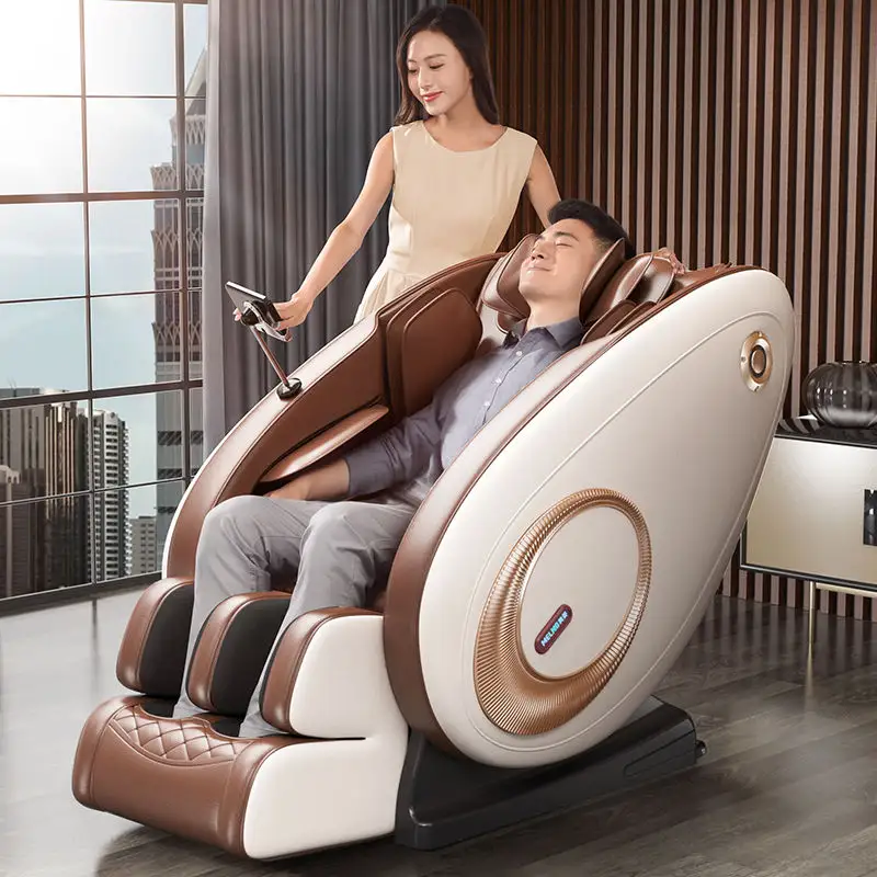 OEM & ODM — fauteuil de massage chauffant complet, imprimer sur les épaules, avec musique, système de gravité zéro, choc, pour la maison, nouveau, 2020