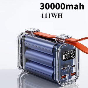 USB C External Battery Pack PD100W Powerbank 30000mah <strong>Power</strong> <strong>Bank</strong> for Macbook Pro Huawei Samsung HP Dell Microsoft Surface Iphone - Product Image 2