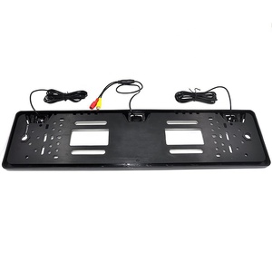 EU Wireless 4.3 Inch Car <strong>LCD</strong> Monitor <strong>Reverse</strong> Camera with Parking Assist Night View European License Frame Rearview Plate <strong>Sensor</strong> - Product Image 2