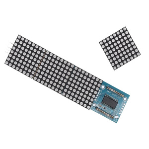 <strong>MAX7219</strong> Dot Matrix Module Microcontroller 4 In One Display with 5P Line 4 in 1 Red/Green