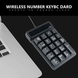 Miniteclado mecánico portátil con cable USB, teclado numérico suspendido para ordenador, PC y portátil, 19 teclas