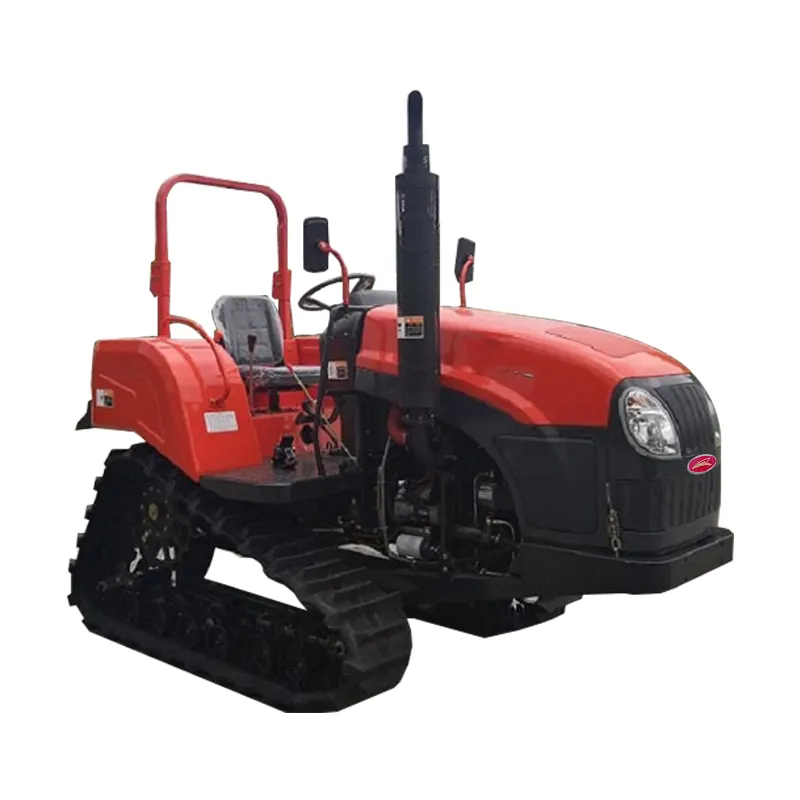 Trator pequeno 80hp paddy crawler de 4 cilindros, equipamento de direção diferencial de planetário para venda em philippines