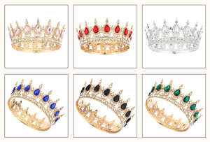 बैरोक ब्राइडल क्राउन केक टॉपर और गुलकेट एक्सेसरीज शादी समारोह दुल्हन हेडपीस के साथ टॉपर - Product Image 3