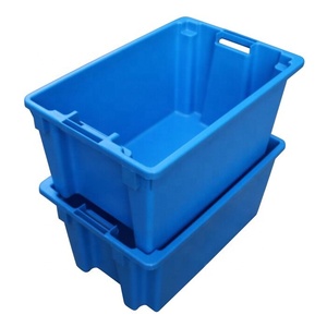 QS pesado repuestos gran anidados Durable bolsa de caja de almacenamiento de alimentos 180 apilable de plástico ingresos cajas de pescado contenedores - Product Image 5