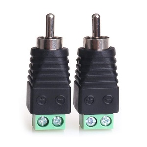 Adaptador de Audio de Cable RCA, conector macho Phono RCA a Terminal de tornillo AV Conectores de cable de altavoz de audio/video Adaptador sin soldadura - Product Image 5