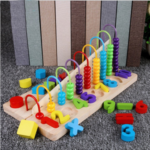 Bàn Tính HOYE CRAFT Nhiều Màu Bằng Gỗ Bàn Tính Soroban Đồ Chơi Đếm Tính Toán Khối Kệ Hình Dạng Bảng Phù Hợp - Product Image 3