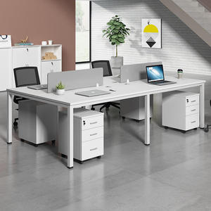 Sistema Comercial Mesa De Computador Móveis De Estação De Trabalho Partição De Escritório De Mesa De Madeira