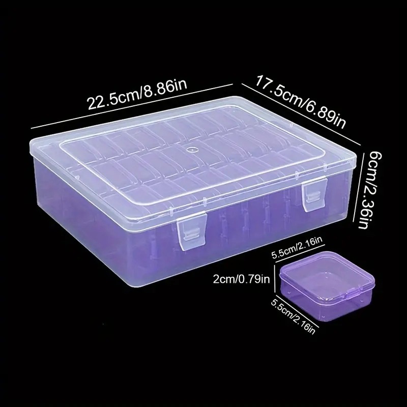 30 squares 5.5 small box purple