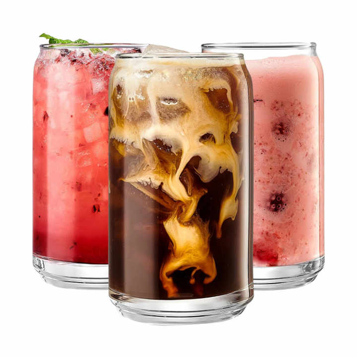 Vendita calda 12oz 16oz trasparente bianco chiaro libbey birra a forma di tazza di vetro con coperchio di bambù e paglia