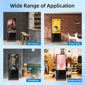 מסך 55 אינץ 'מסך דיגיטלי אינטראקטיבי שילוט kiosk wifi מסך מסך מגע