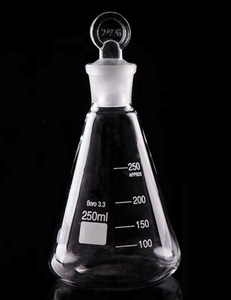 Phòng thí nghiệm Iodine nước hình nón hình nón <span class=keywords><strong>Flask</strong></span> hình nón HIPS <span class=keywords><strong>Flask</strong></span> với kính mặt đất Stopper - Product Image 4