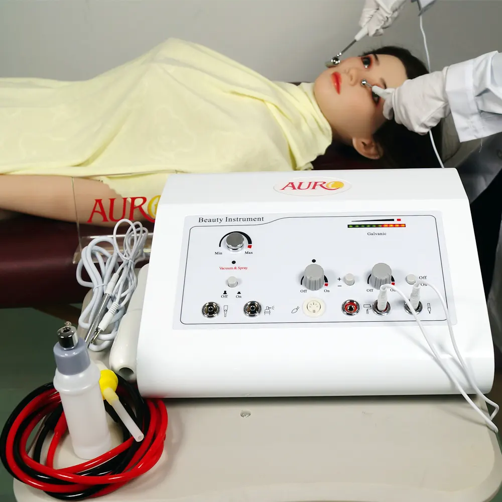 PULVERIZADOR DE VACÍO portátil sónico, máquina facial galvánica de alta frecuencia, AU-303A