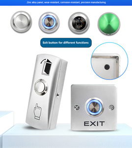 NO/COM <strong>Push</strong> <strong>Button</strong> Switches Mushroom Metal Access Control Door Release <strong>Button</strong> for Passive <strong>Keyless</strong> Entry <strong>System</strong> - Product Image 2