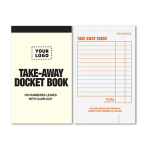 China Factory OEM ODM Customizable Carbon Less Receipt <strong>Invoice</strong> Booklet NCR Restaurant <strong>Sales</strong> Waiter <strong>Order</strong> Book Printing My Logo