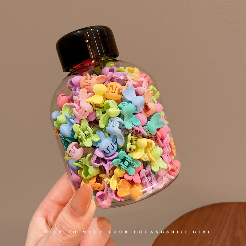 Bunny Mixed Color Hair Clips 50pcs Barrel