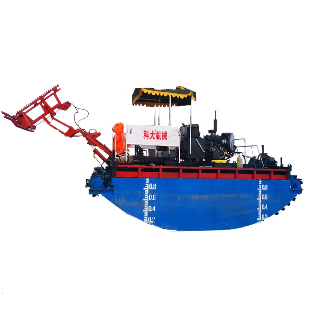 KEDA Rubbish Salvage Boat / Amphibious Weed Harvester For Harvesting