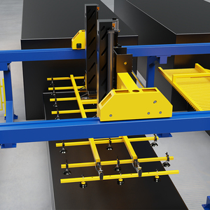 Sistema de manejo de materiales completamente automático para línea de montaje Solución de recuperación de almacenamiento eficiente Descarga de carga automática