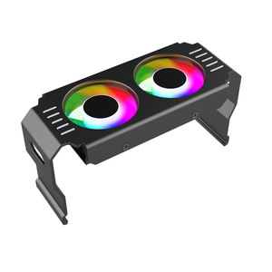 <strong>Desktop</strong> Computer <strong>DDR1</strong>-5 <strong>Memory</strong> Heat Sink ARGB Fan Dual Fan PWM Computer Case Cooling <strong>Memory</strong> Cooler with Rgb Fan - Product Image 2