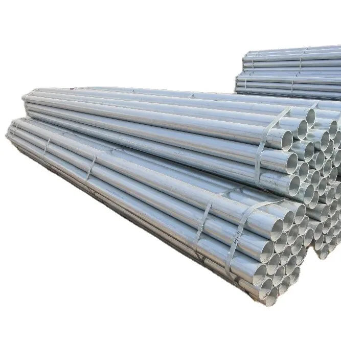 Strato di rivestimento di zinco 100 um produzione scala di sviluppo stabile costruzione tubo d'acciaio programma 40 tubo in acciaio zincato tubo